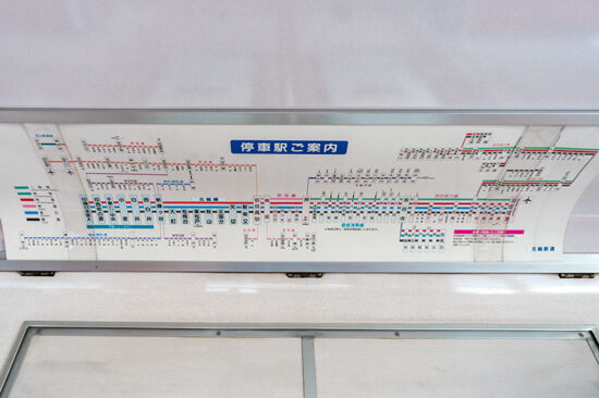 廃車当時の路線図