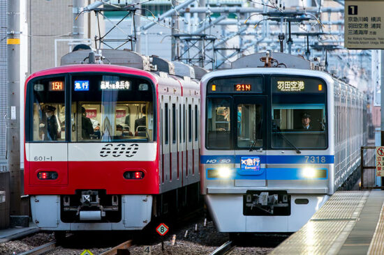 ダイヤ改正後も「ｴ急行」表示で走る北総所属車両の急行列車（2023.11.25）