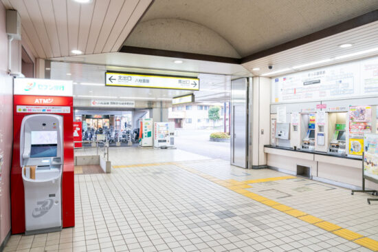 松飛台駅に設置されたセブン銀行ATM（2024.03.23）