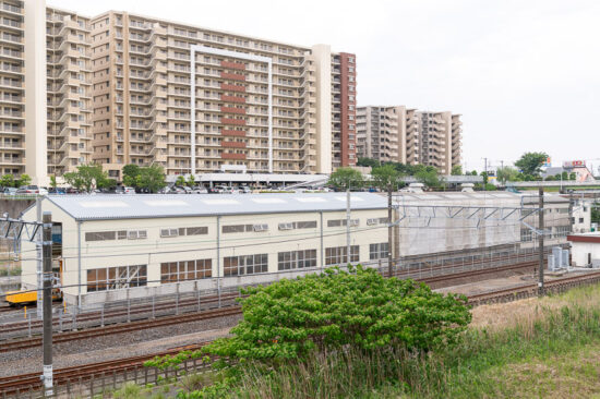 修繕工事中の旧検査庫（2025.05.18）