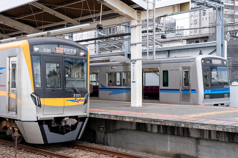 北総線内から羽田空港への移動需要はもっぱらアクセス特急列車の役割に（2025.12.13：新鎌ヶ谷）