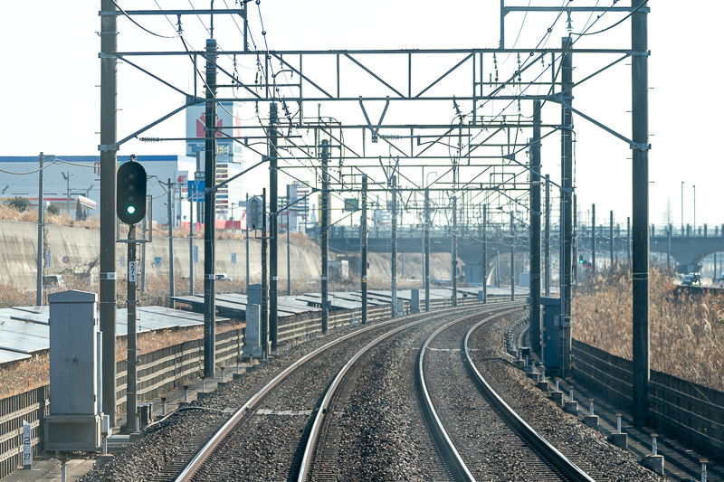 ATS切替標が撤去された千葉ニュータウン中央・印西牧の原間下り1閉そく(2026.02.14)