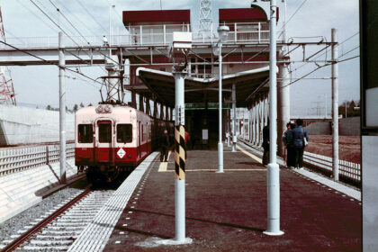 開業直後の小室駅（1979年）